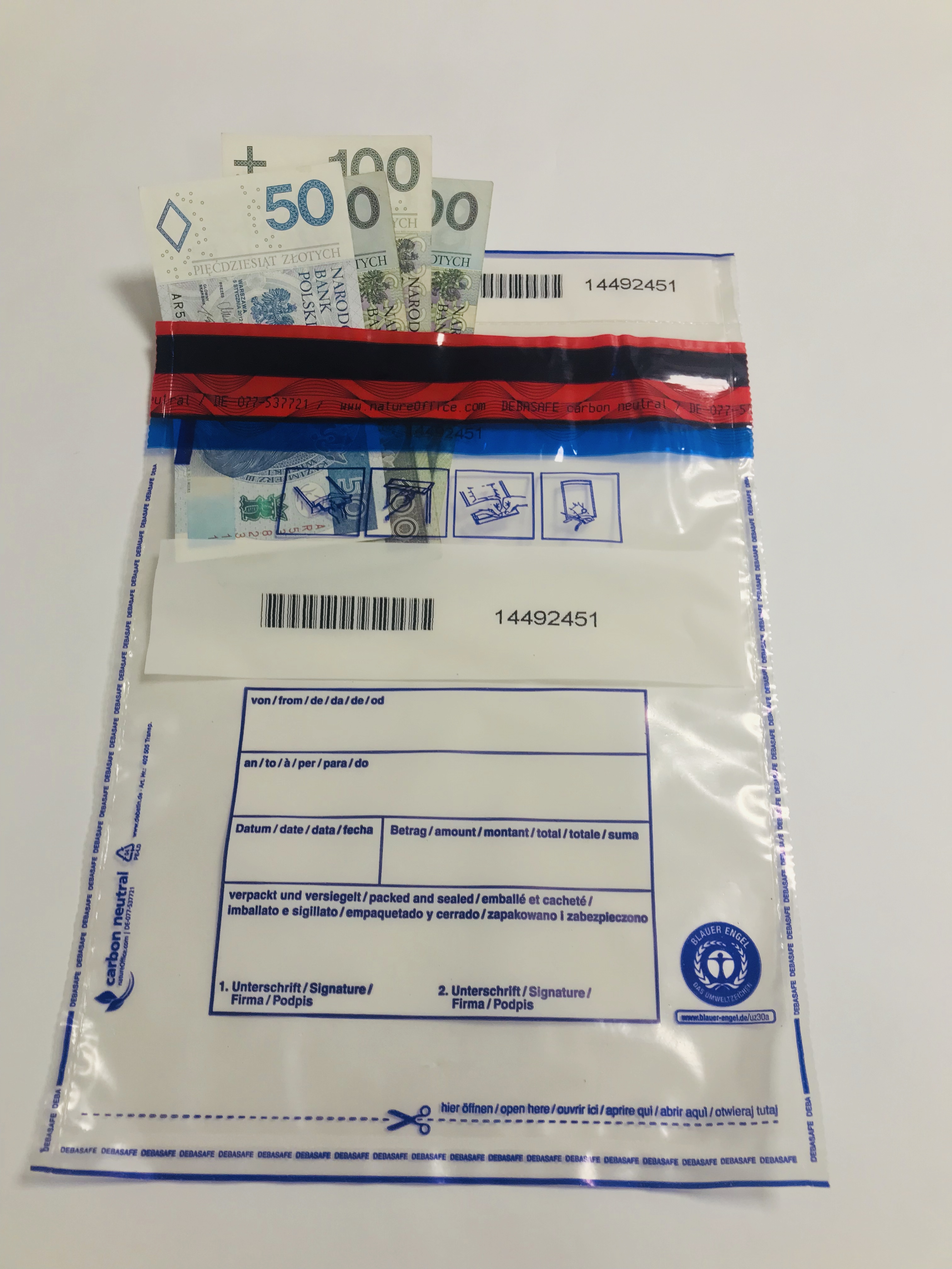 Koperty DebaSafe B5 Transparentne